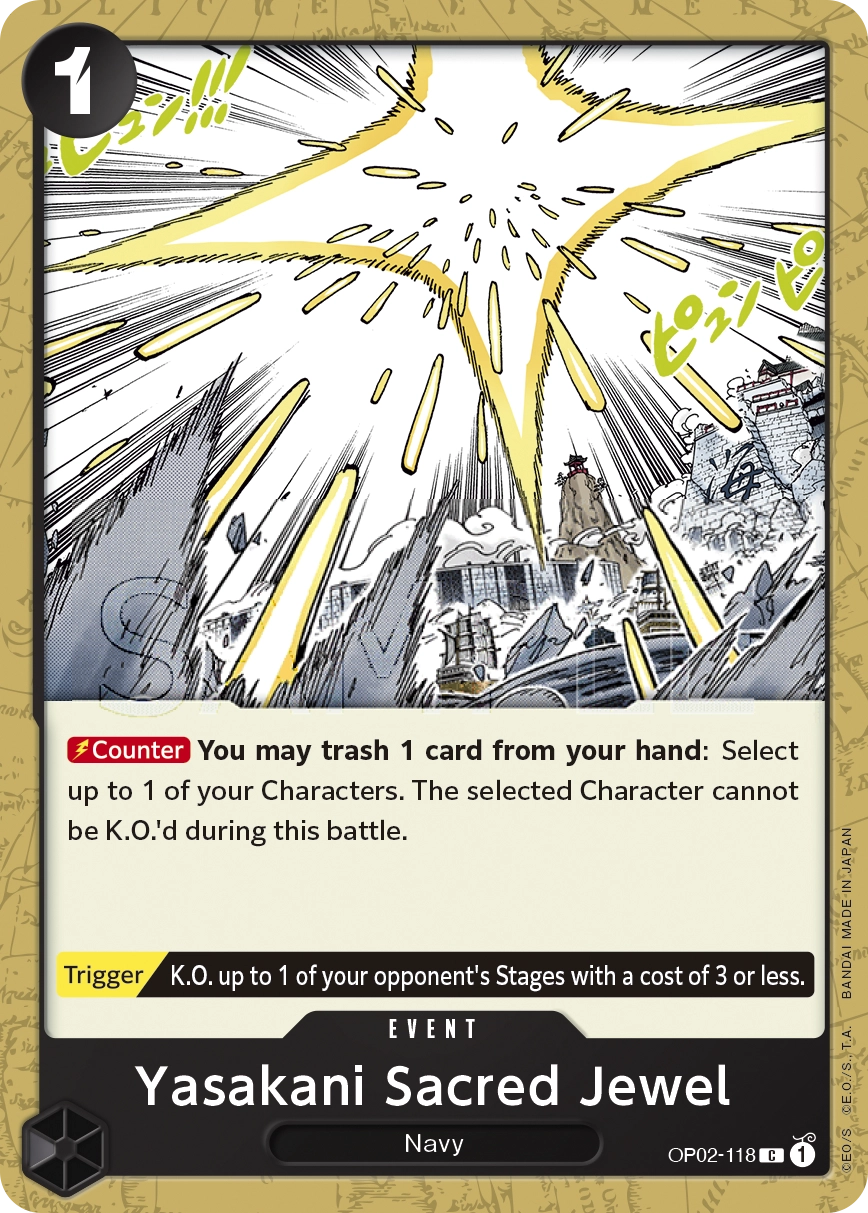 Carta Yasakani Sacred Jewel (OP02-118)