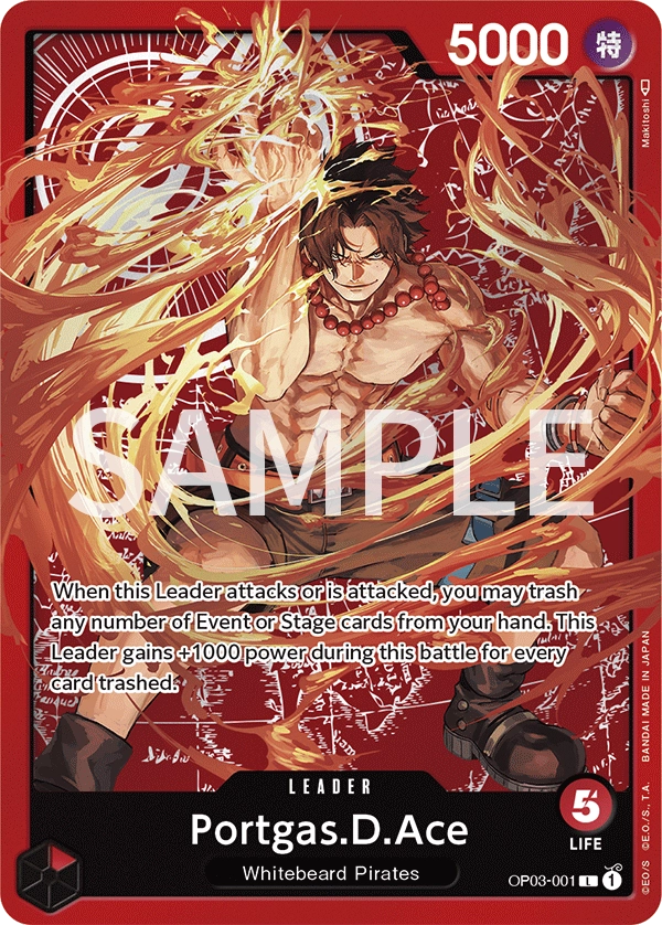Carta Portgas.D.Ace (OP03-001)