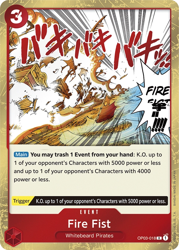 Carta Fire Fist (OP03-018)