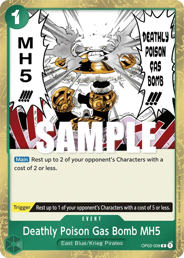 Carta Deathly Poison Gas Bomb MH5 (OP03-038)