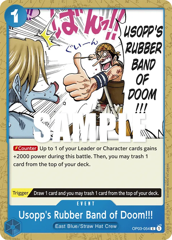 Carta Usopp's Rubber Band of Doom!!! (OP03-054)
