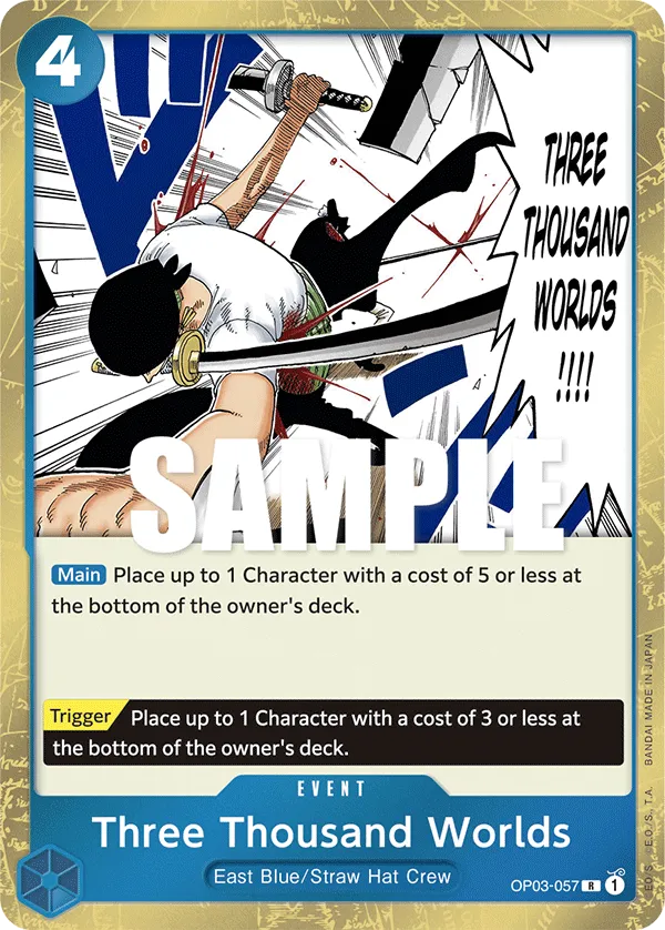 Carta Three Thousand Worlds (OP03-057)