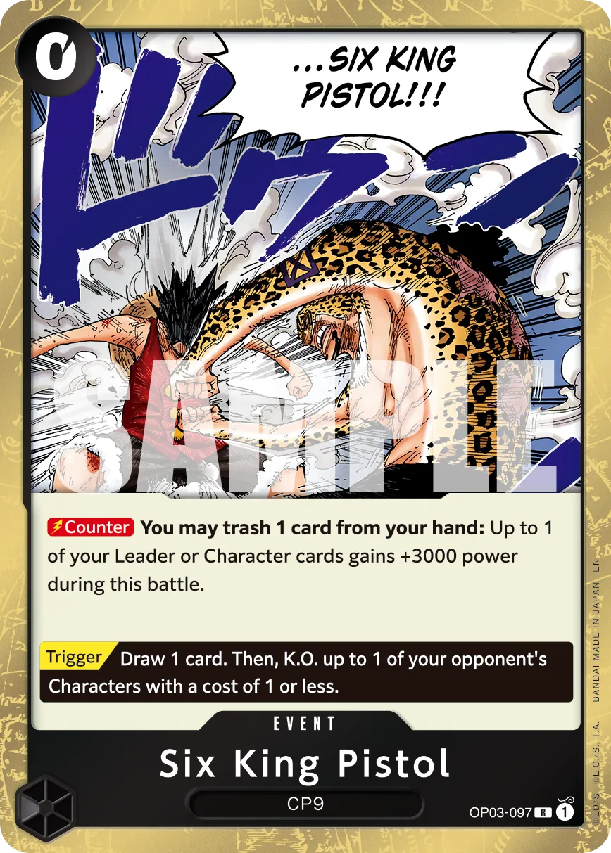 Carta Six King Pistol (OP03-097)
