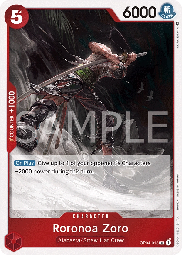 Carta Roronoa Zoro (OP04-015)