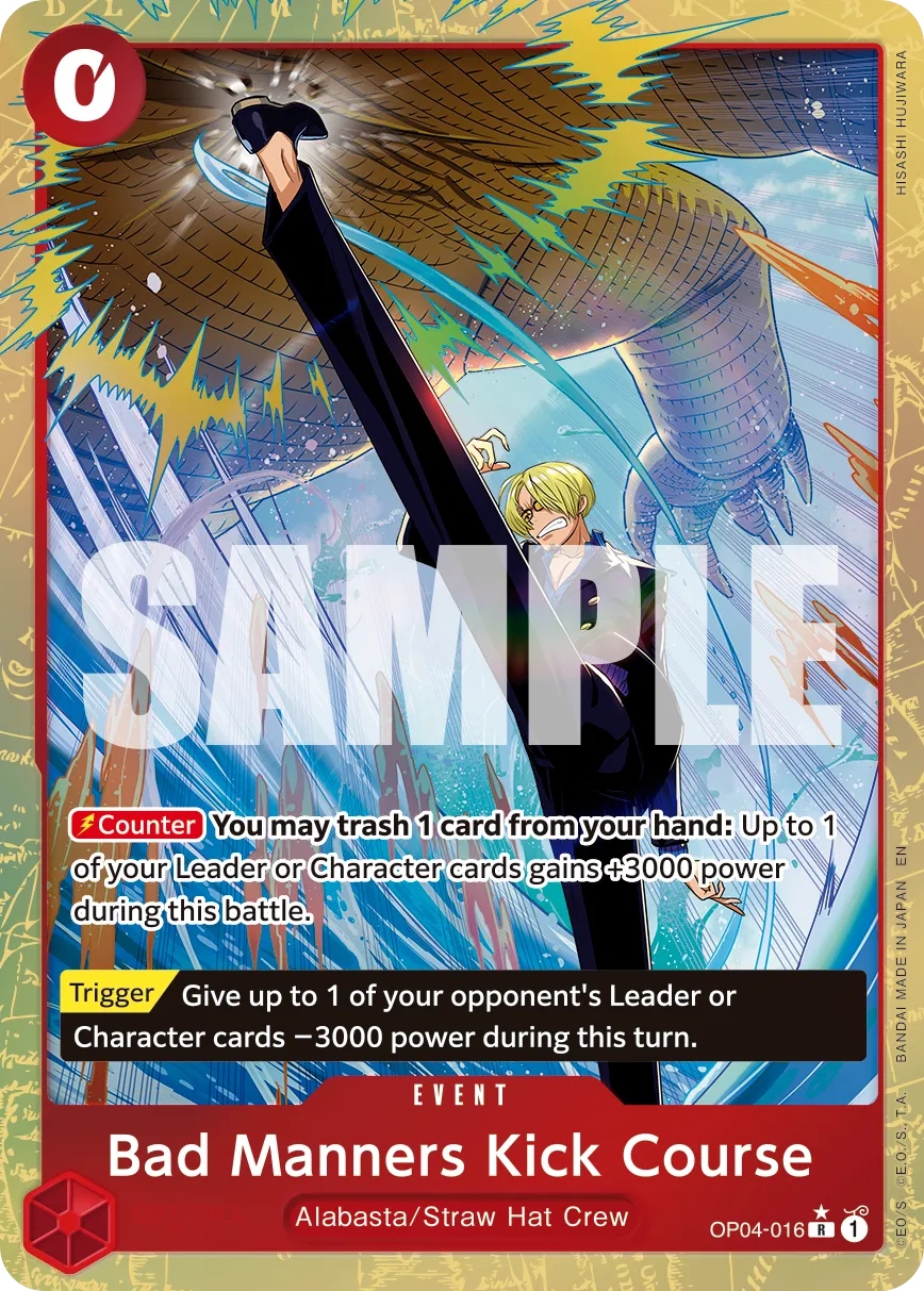 Carta Bad Manners Kick Course (OP04-016)