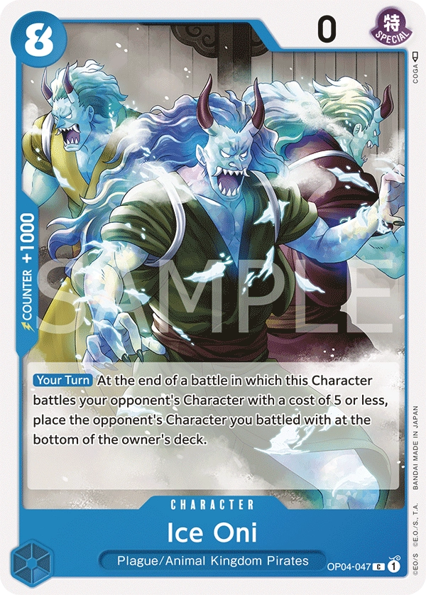 Carta Ice Oni (OP04-047)