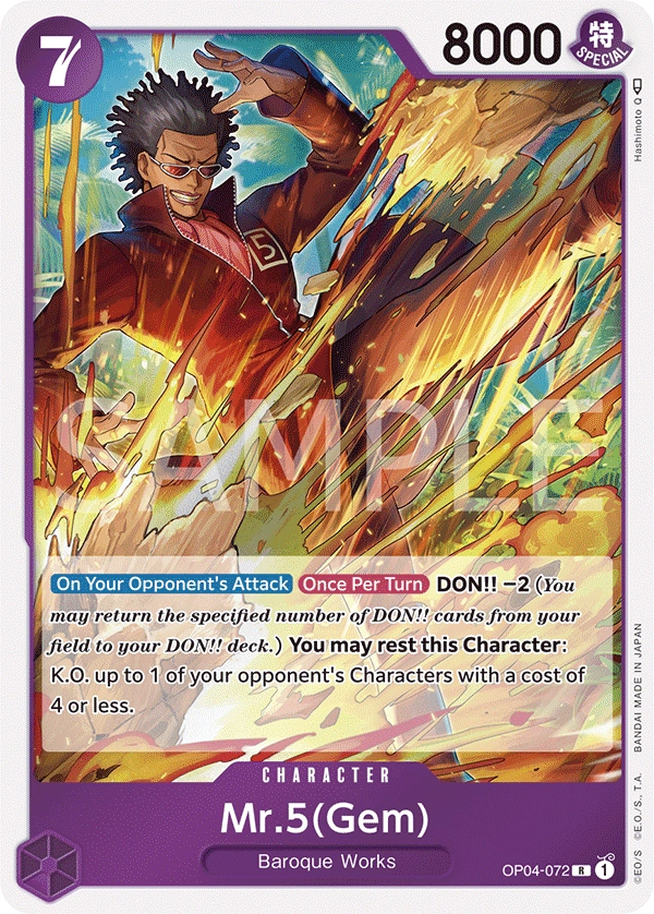 Carta Mr.5(Gem) (OP04-072)