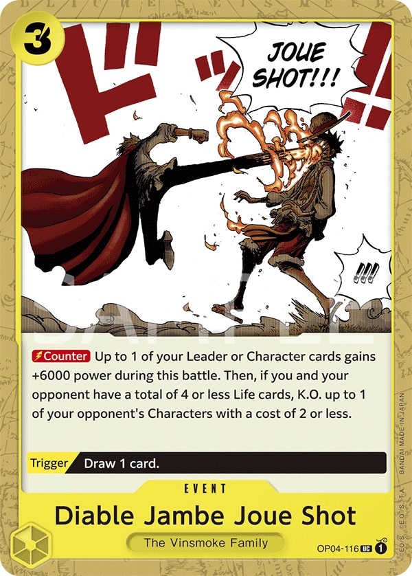 Carta Diable Jambe Joue Shot (OP04-116)