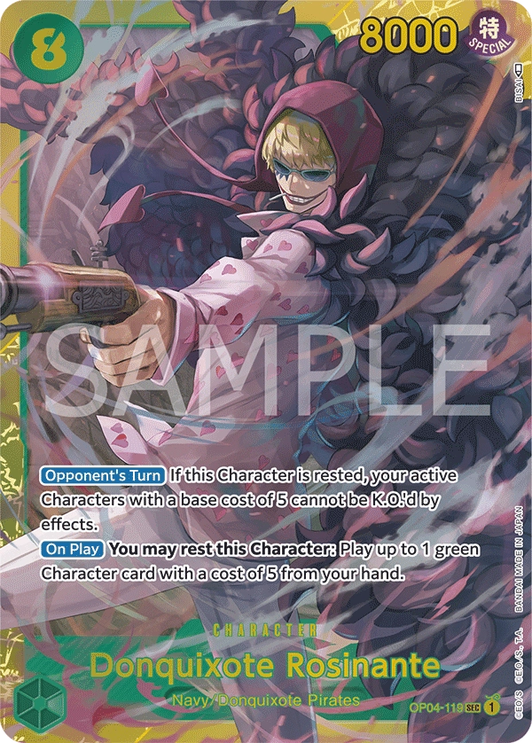 Carta Donquixote Rosinante (OP04-119)
