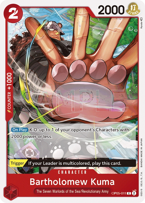 Carta Bartholomew Kuma (OP05-011)