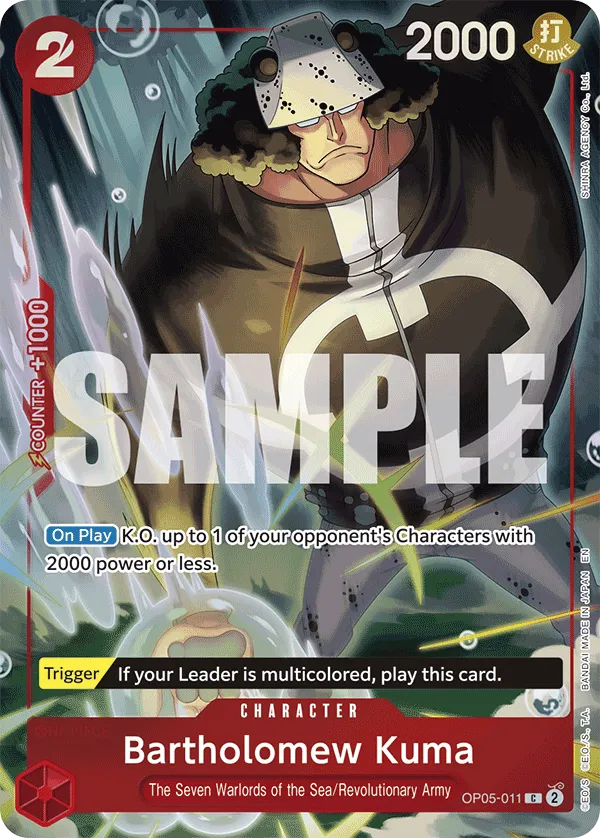 Carta Bartholomew Kuma (OP05-011)