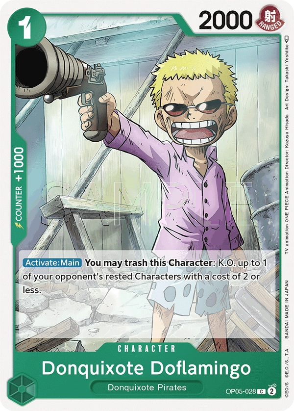 Carta Donquixote Doflamingo (OP05-028)