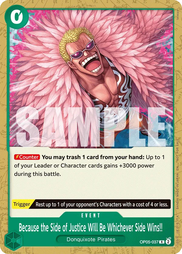 Carta Because the Side of Justice Will Be Whichever Side Wins!! (OP05-037)
