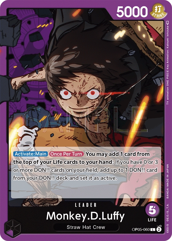 Carta Monkey.D.Luffy (OP05-060)
