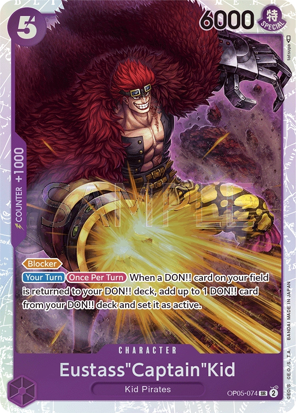 Carta Eustass"Captain"Kid (OP05-074)