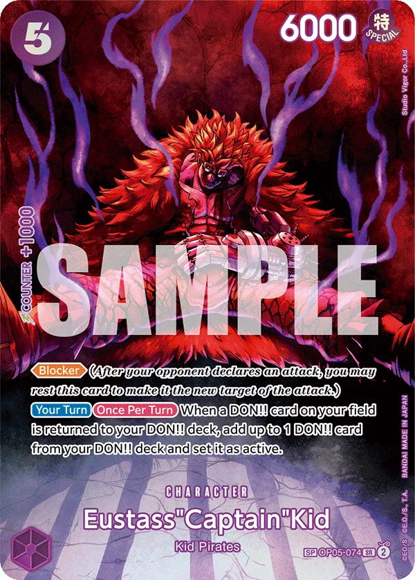Carta Eustass"Captain"Kid (OP05-074)
