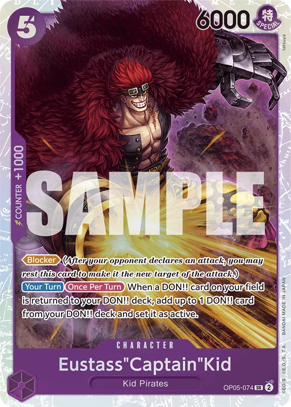 Carta Eustass"Captain"Kid (OP05-074)