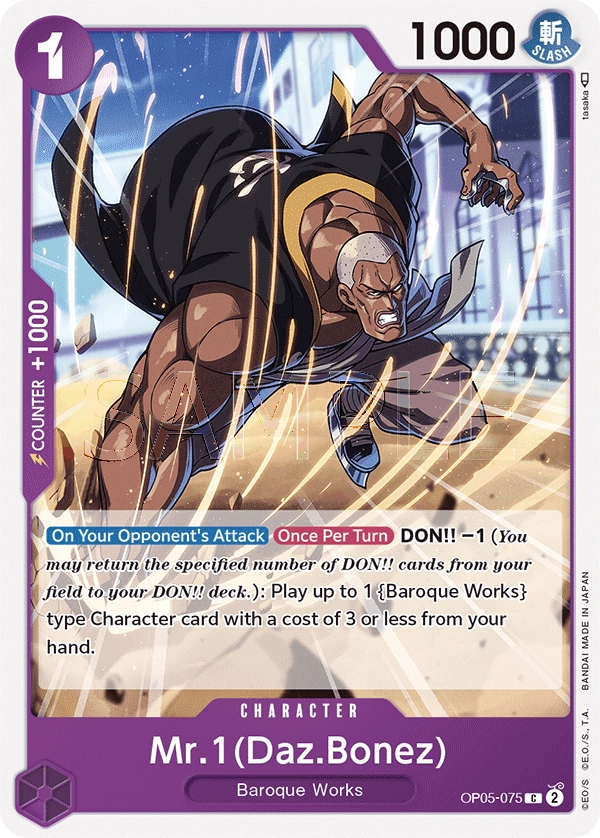 Carta Mr.1(Daz.Bonez) (OP05-075)