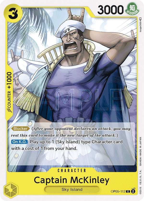 Carta Captain McKinley (OP05-112)