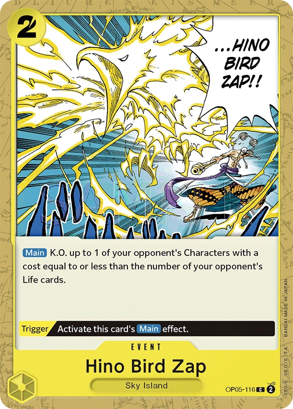 Carta Hino Bird Zap (OP05-116)