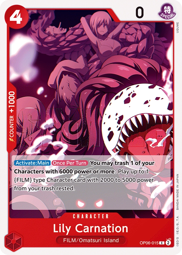 Carta Lily Carnation (OP06-015)