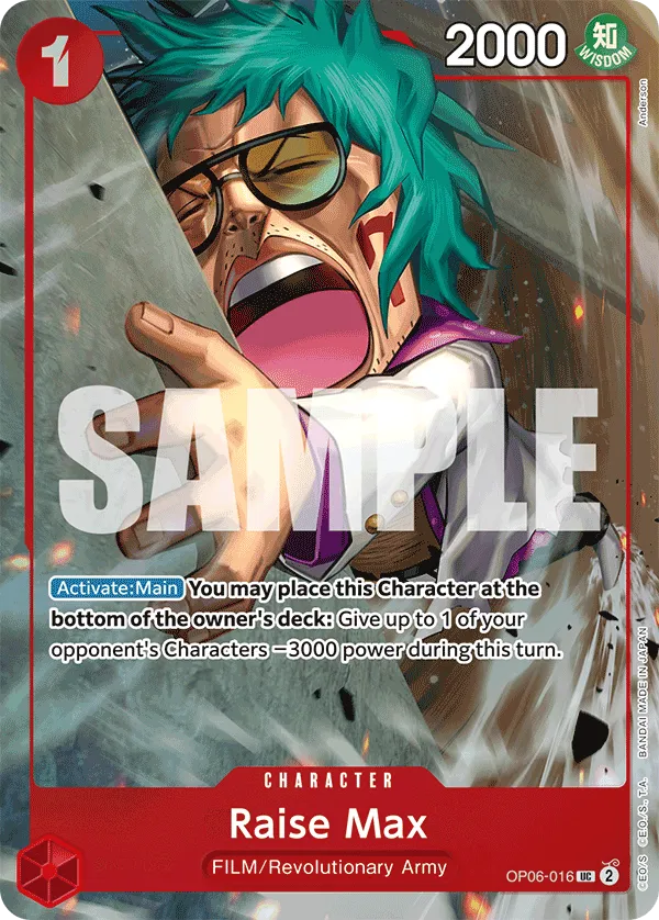Carta Raise Max (OP06-016)