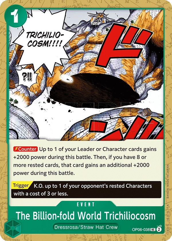 Carta The Billion-fold World Trichiliocosm (OP06-038)