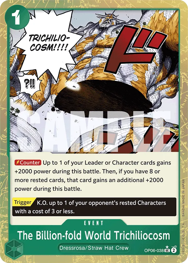 Carta The Billion-fold World Trichiliocosm (OP06-038)
