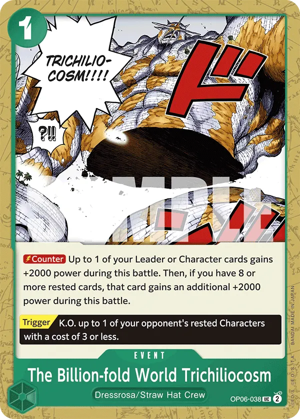 Carta The Billion-fold World Trichiliocosm (OP06-038)