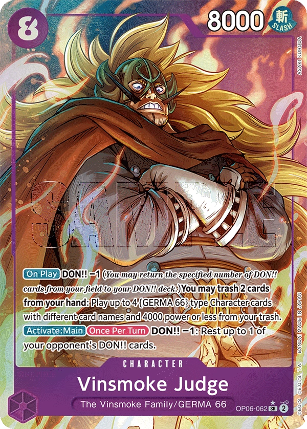 Carta Vinsmoke Judge (Parallel) (OP06-062)