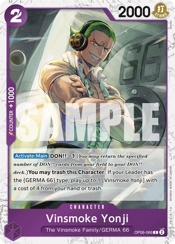 Carta Vinsmoke Yonji (OP06-066)