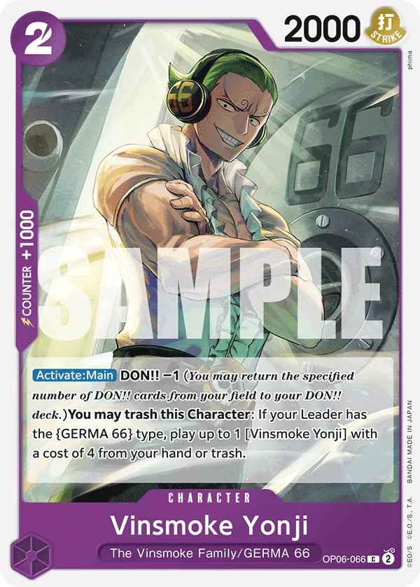 Carta Vinsmoke Yonji (OP06-066)