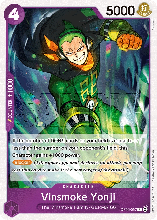 Carta Vinsmoke Yonji (OP06-067)