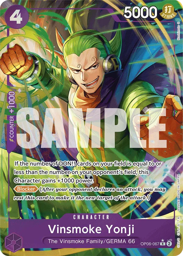 Carta Vinsmoke Yonji (OP06-067)