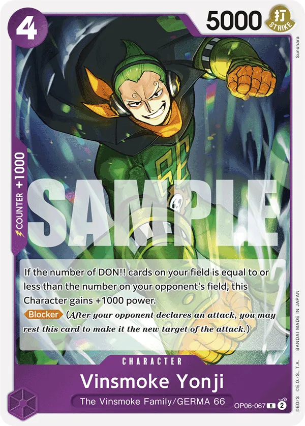 Carta Vinsmoke Yonji (OP06-067)
