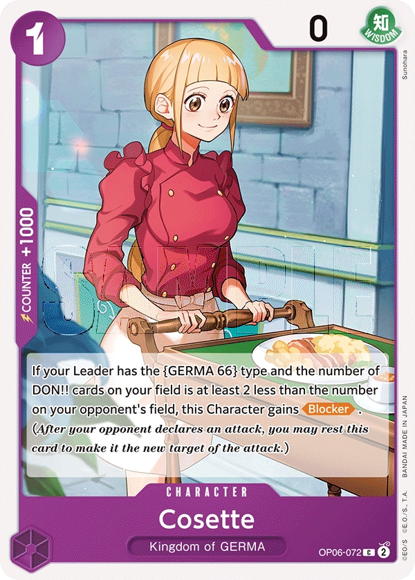 Carta Cosette (OP06-072)