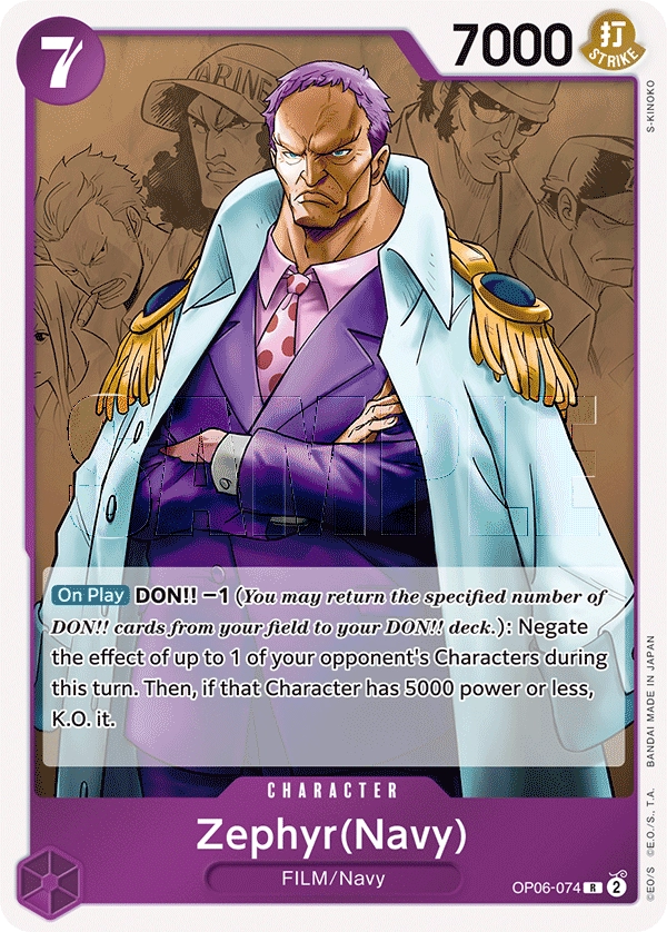 Carta Zephyr (Navy) (OP06-074)