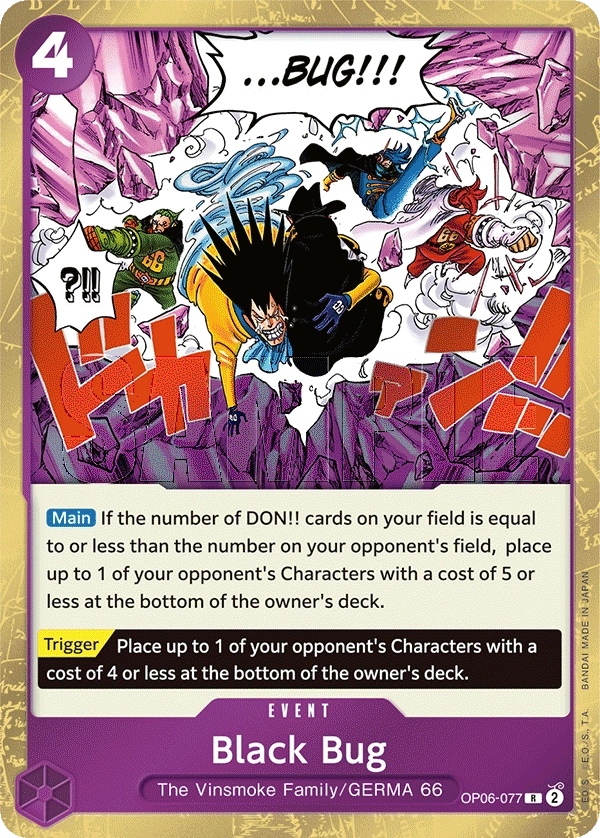 Carta Black Bug (OP06-077)