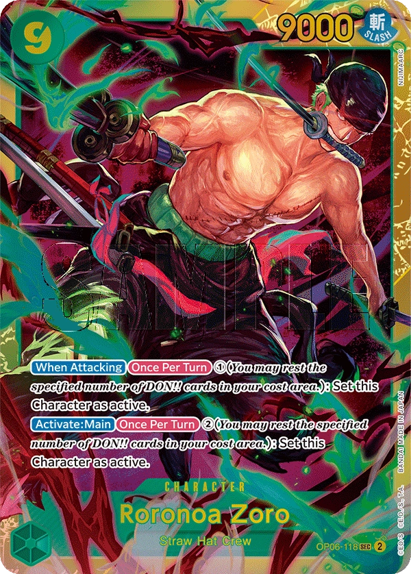 Carta Roronoa Zoro (OP06-118)