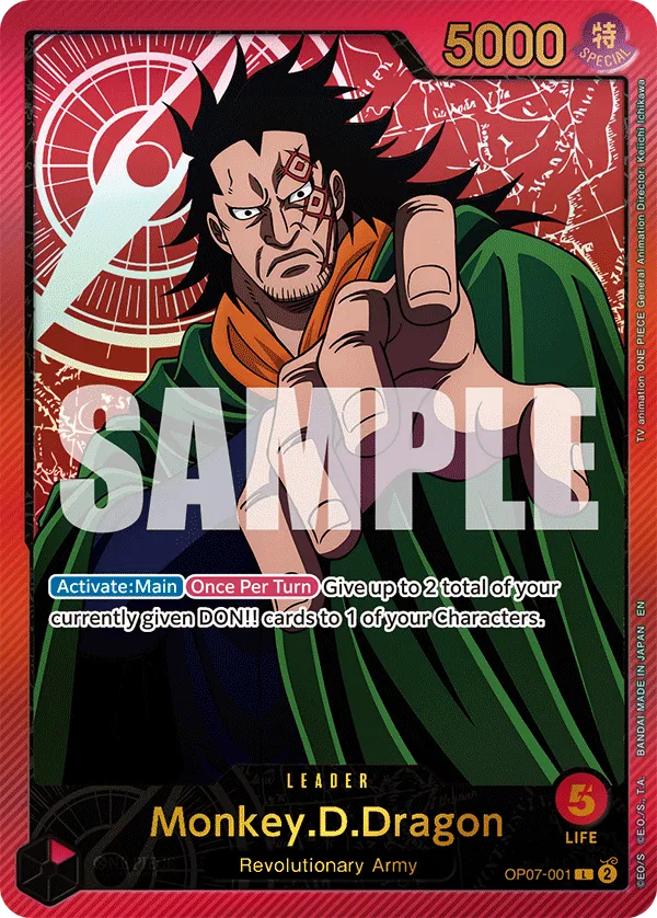 Carta Monkey.D.Dragon (OP07-001)