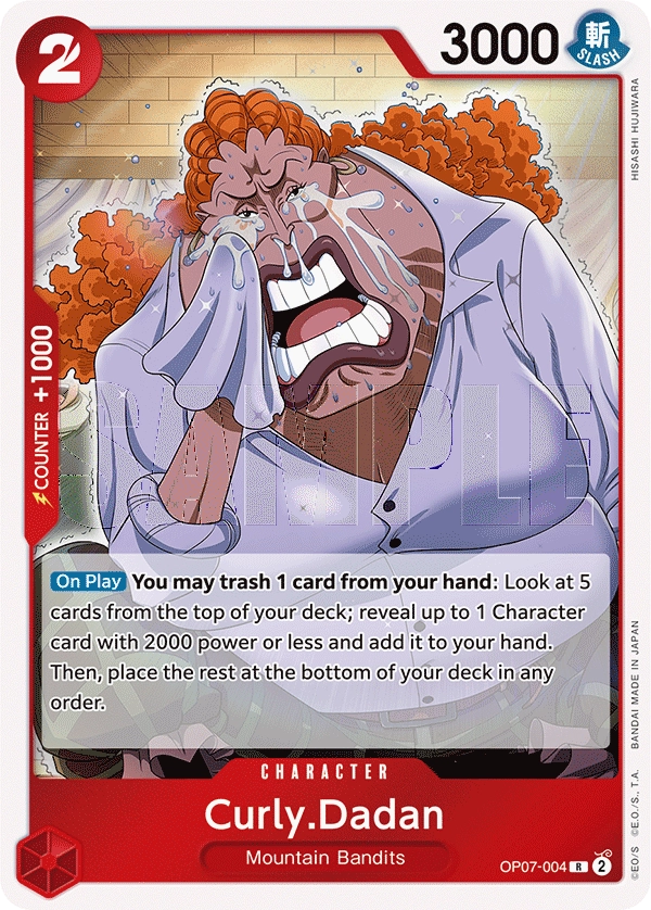 Carta Curly.Dadan (OP07-004)