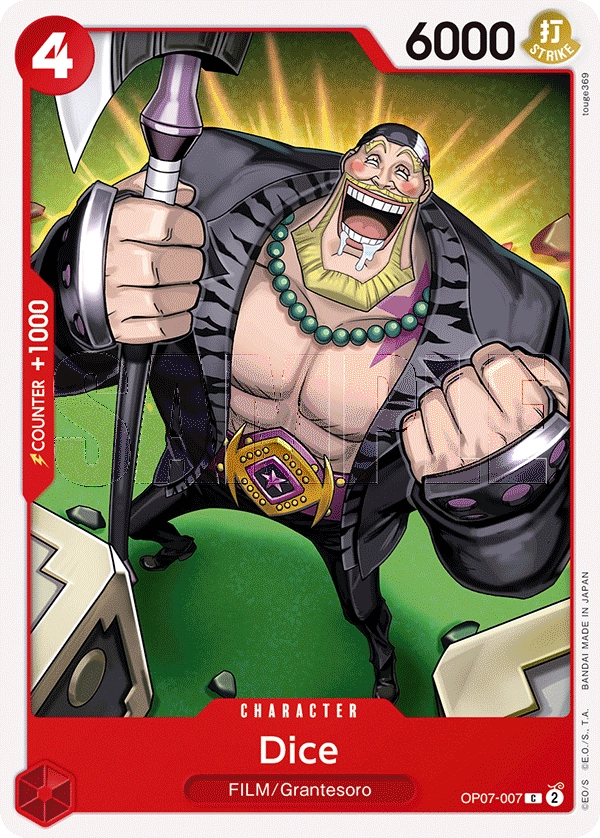 Carta Dice (OP07-007)