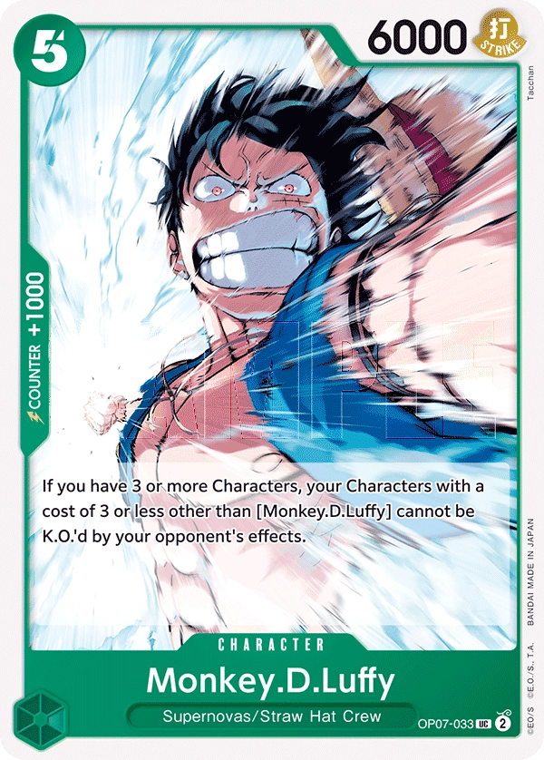 Carta Monkey.D.Luffy (OP07-033)