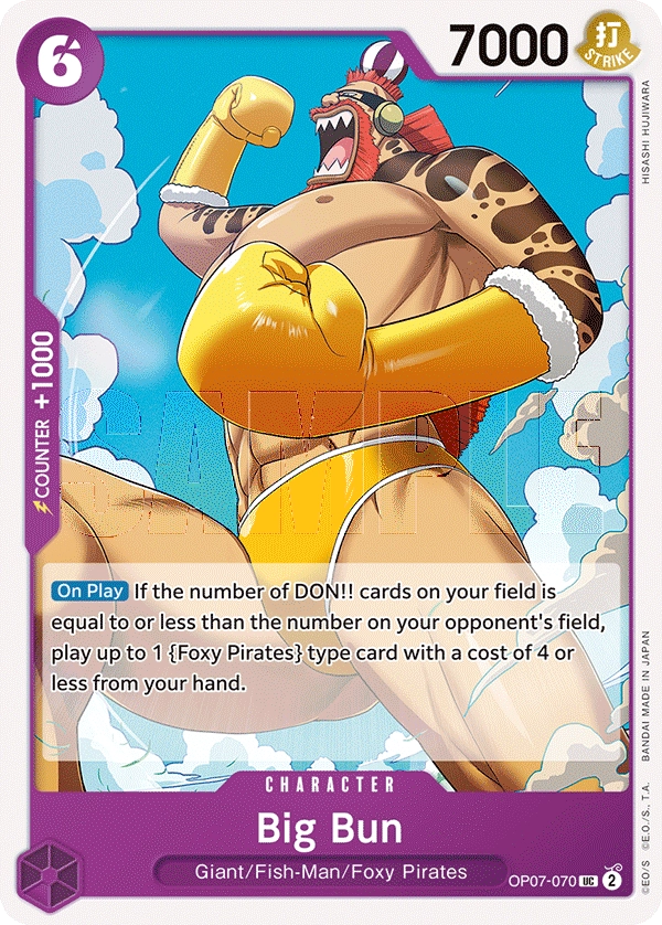 Carta Big Bun (OP07-070)
