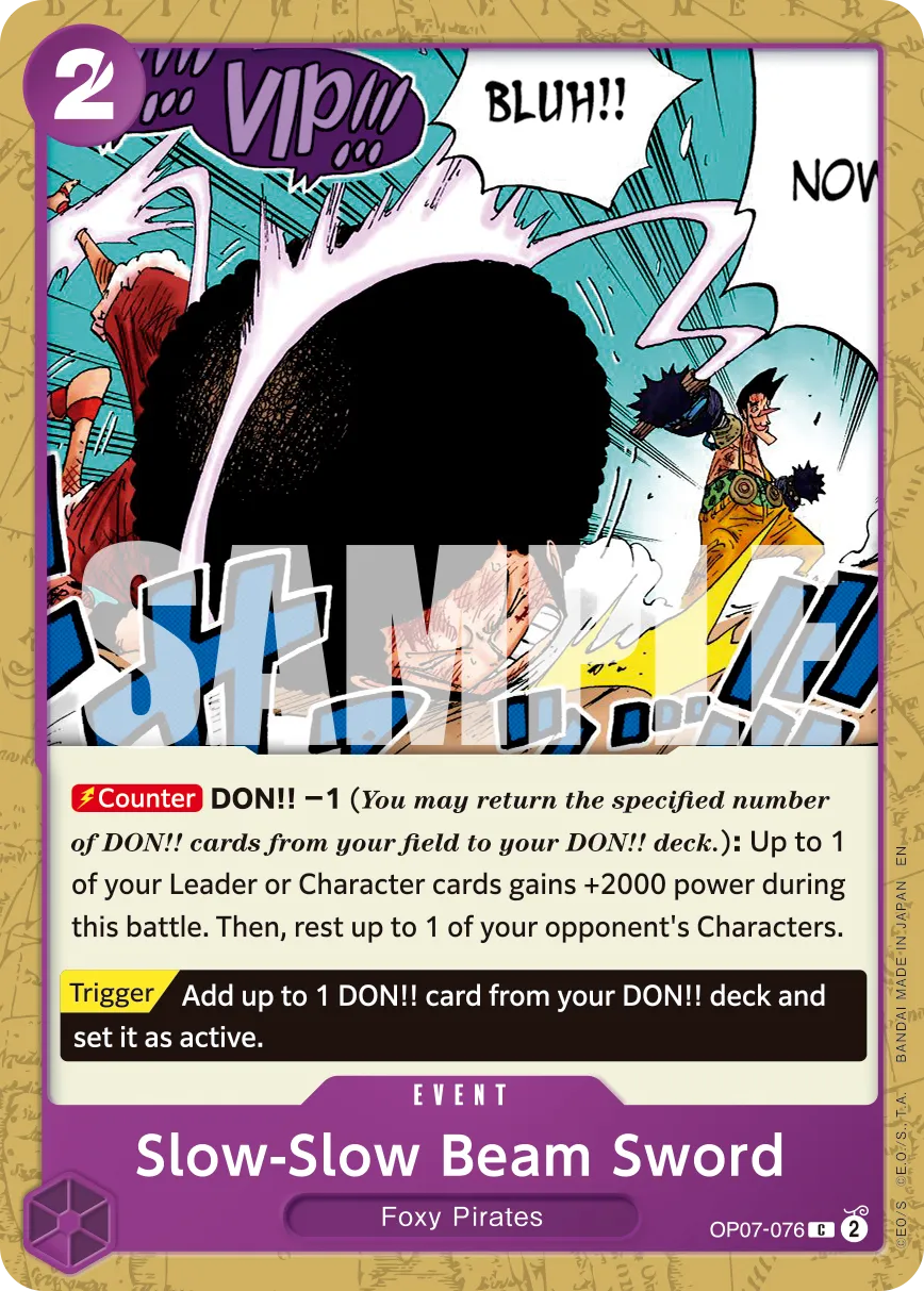 Carta Slow-Slow Beam Sword (OP07-076)