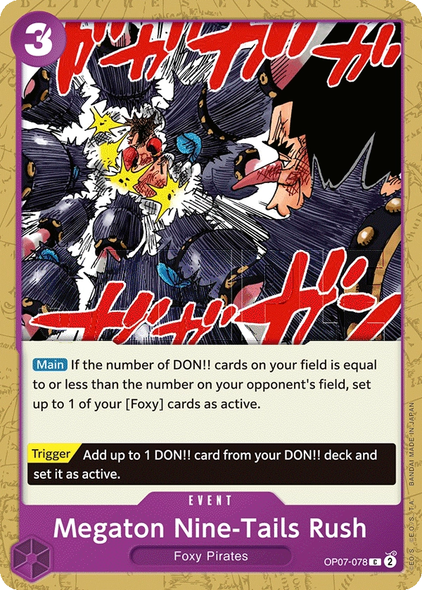Carta Megaton Nine-Tails Rush (OP07-078)