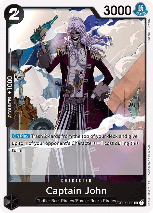 Carta Captain John (OP07-082)