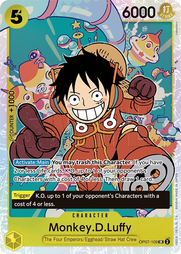 Carta Monkey.D.Luffy (OP07-109)