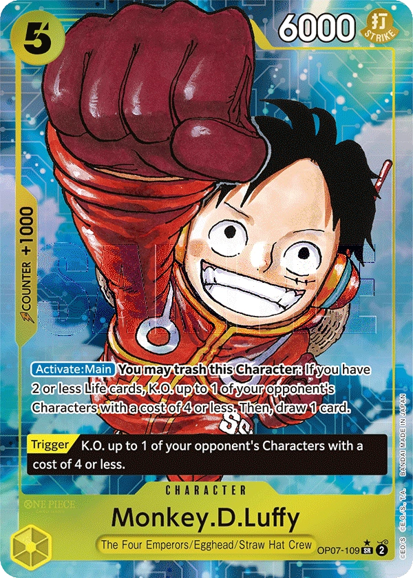 Carta Monkey.D.Luffy (OP07-109)