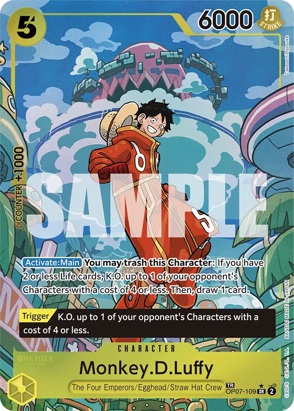 Carta Monkey.D.Luffy (OP07-109)